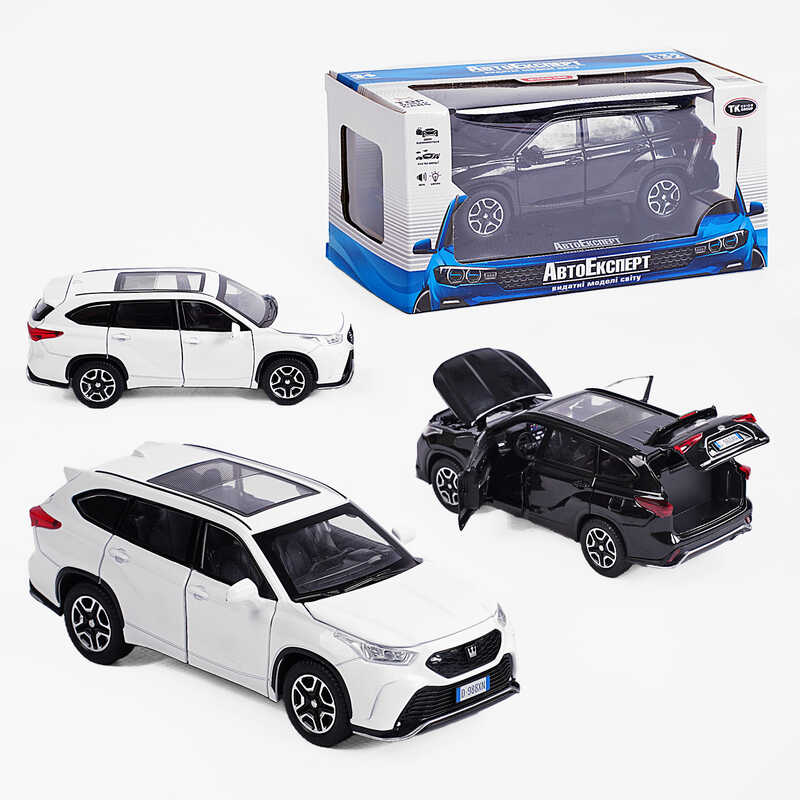 Машинка 53600 (48) "Авто Експерт", 2 кольори, металопластик, 1:32, звук, світло, інерція, відчиняються двері, у коробці