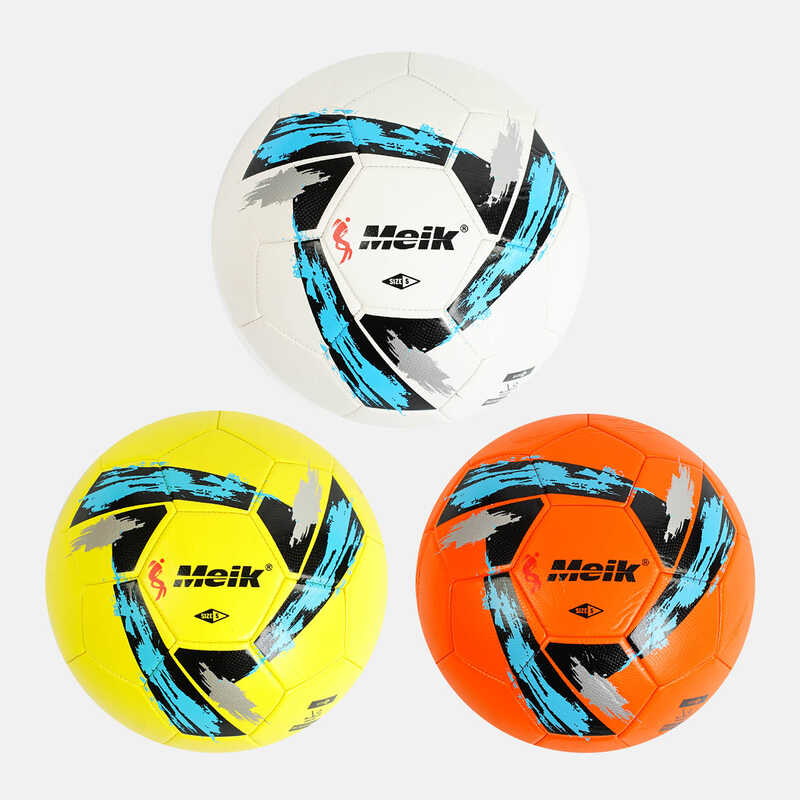 М`яч футбольний C 56010 (60) 3 види, вага 300-320 грам, матеріал TPU, гумовий балон, розмір №5