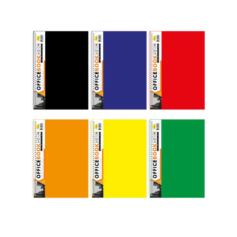 гр Блокнот Б-БП4-80 / АП-1502 (10) А4, 80арк, пластик, пружина збоку "Апельсин" ВИДАЄТЬСЯ МІКС ВИДІВ