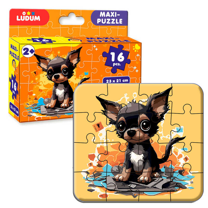 гр Максі-пазл "Собачка" МЕ 5032-05 (12) "Ludum", 16 елементів, в коробці