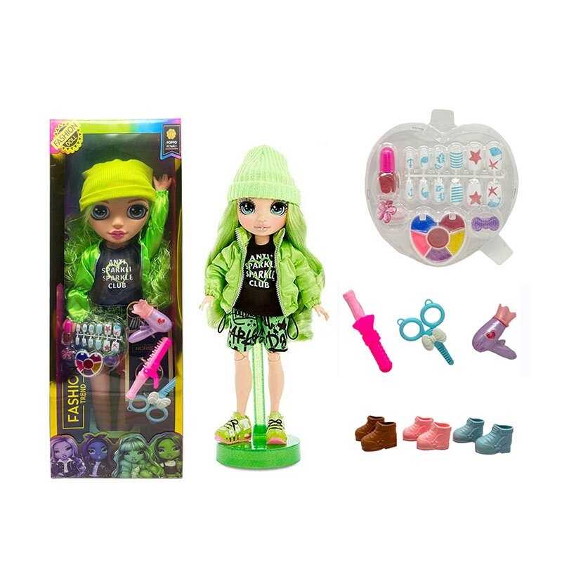 Лялька TK 2330 (24/2) висота 57см, рухливі кінцівки та голова, знімний одяг та взуття, накладні нігті, лак, 2 каблучки, фен, стайлер, в коробці