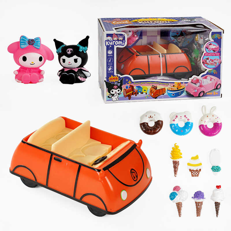 Набір героїв YQ 8108 (36/2) 2 гумові фігурки героїв, автомобіль, музика, аксесуари, в коробці