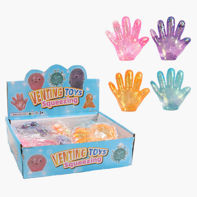 Гра антистрес C 72729 (24) ЦІНА ЗА 12 ШТУК В БЛОЦІ, “Рука”, гелеве наповнення, в коробці