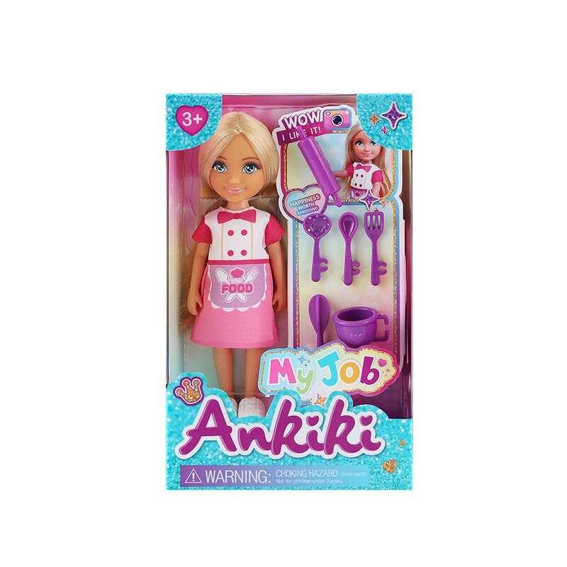 Лялька з аксесуарами 606021 (144) висота ляльки - 13 см, муляжі кухарського приладдя, в коробці