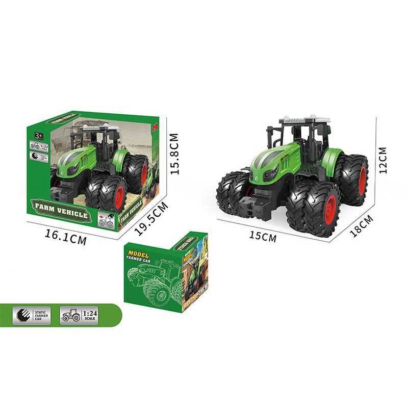 Трактор 99-75 A (32) масштаб: 1:24, гумові колеса, в коробці