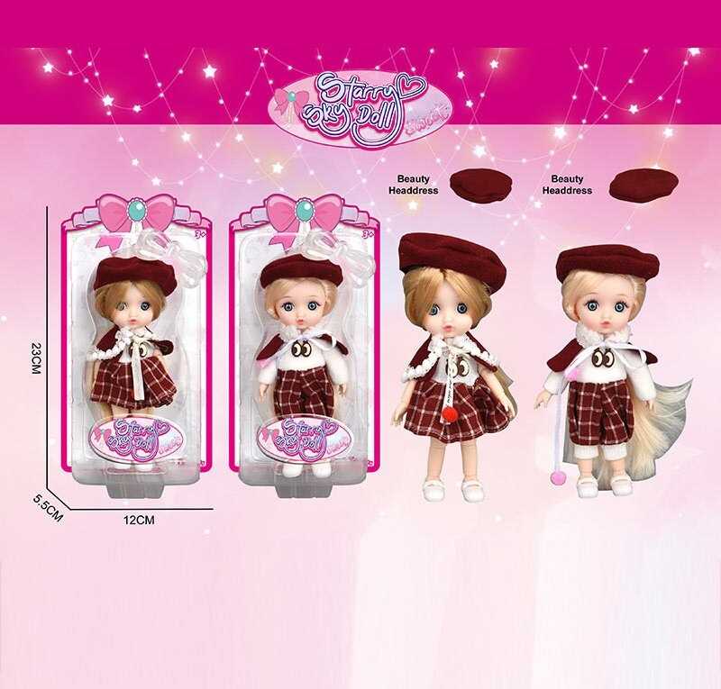 Лялька SK 099 A (144/2) 2 види, висота: 16 см, імітація скляних очей, шарнірні суглоби, на листі