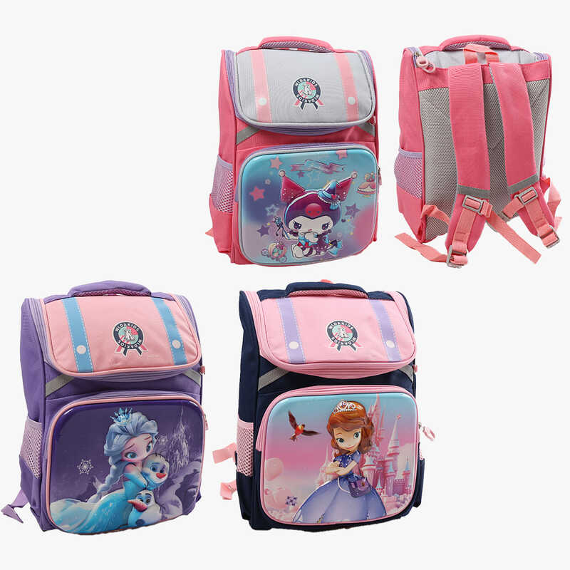 Рюкзак C 72893 (120) розмір: 26х15х38 см, пенал, 2 відділення, 2 кишені, на блискавці, регульовані лямки, нагрудний ремінь, пластикові вставки, в пакеті, ВИДАЄТЬСЯ ТІЛЬКИ МІКС ВИДІВ