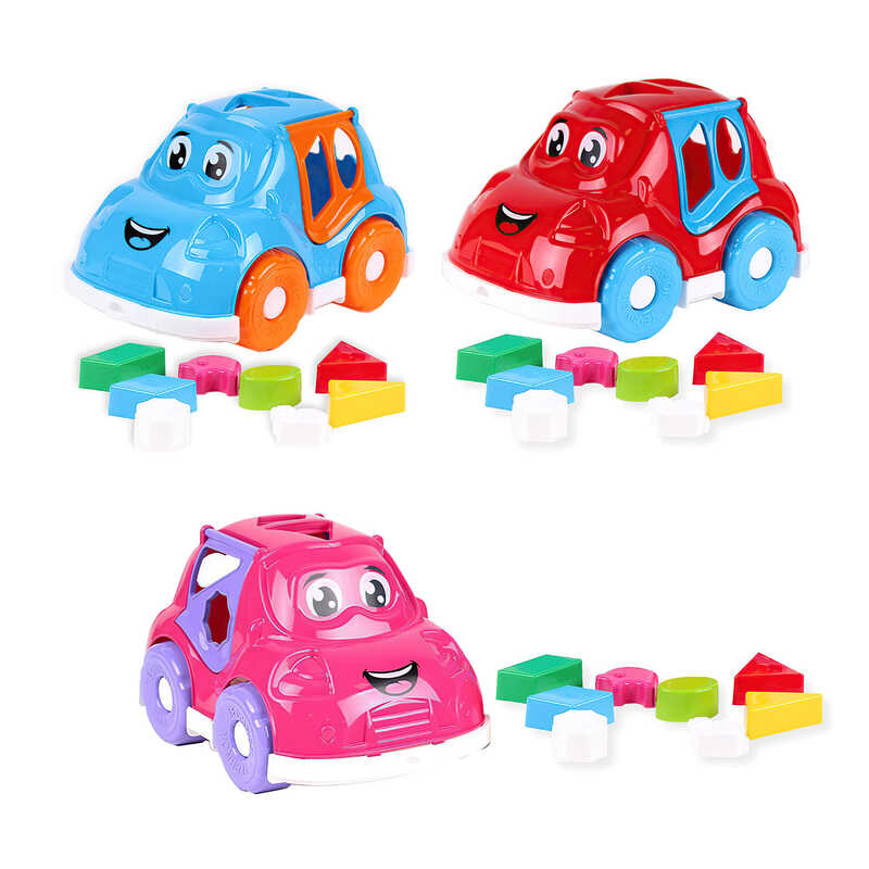 гр Автомобіль 5927 (6) "Technok Toys" 3 кольори, геометричні фігури, сортер, 25 см, в пакеті