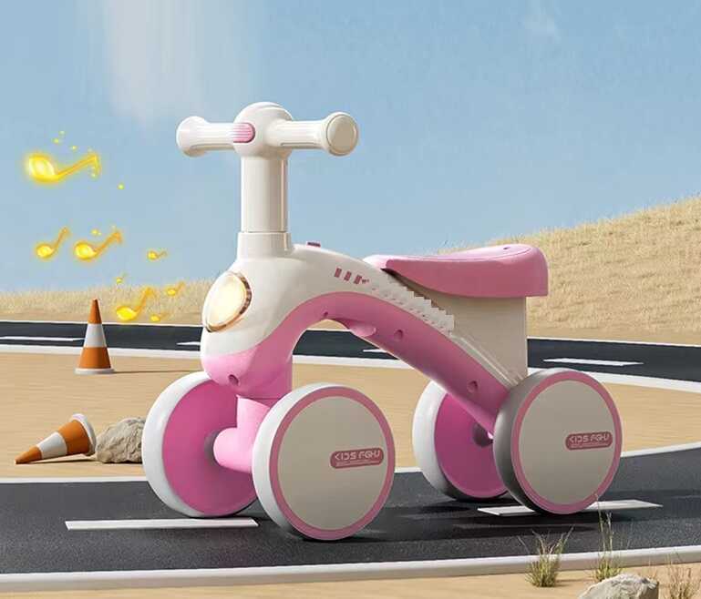 Велобіг 4-х колісний JOY J-05044 (1) колеса 6’’ PU, рама пластикова, УКРАЇНСЬКЕ ОЗВУЧУВАННЯ та підсвічування, в коробці
