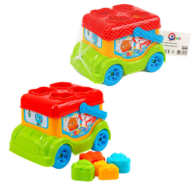 гр Автобус-сортер 9840 (6) "Technok Toys", сортер, у сітці