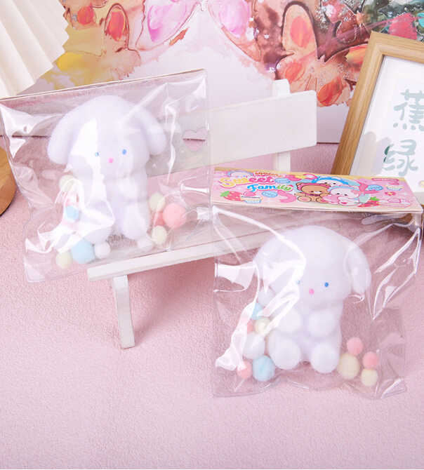 Гра антистрес C 71231 (24) ЦІНА ЗА 14 ШТУК В БЛОЦІ, "Песик", волохатий, висота 8 см, м'які кульки, в коробці