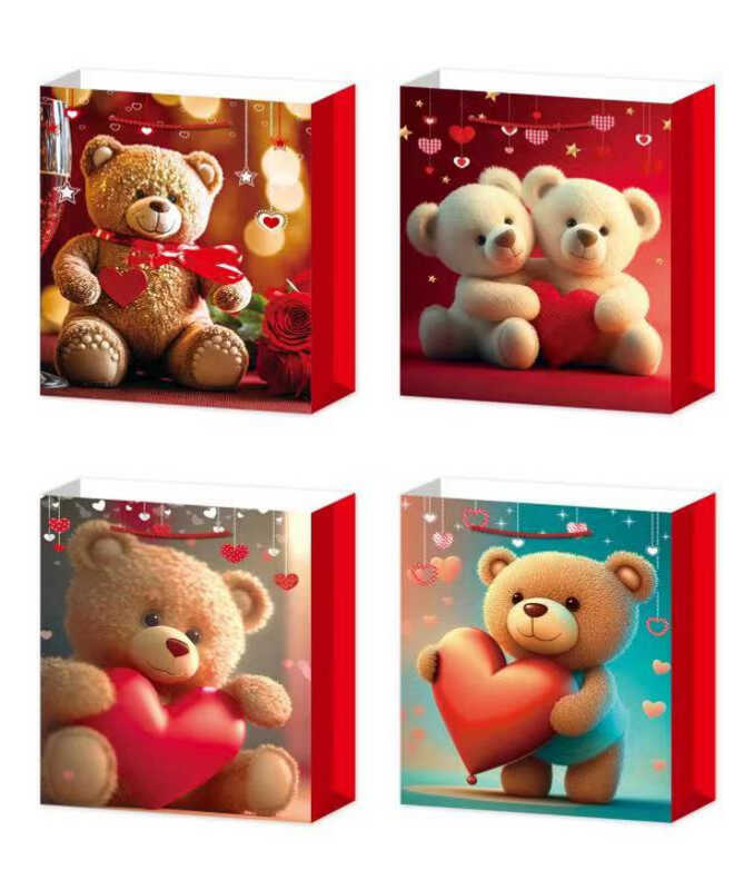 Пакет подарунковий С 69482 (480) 4 види, СЕРЕДНІЙ, ВИДАЄТЬСЯ ТІЛЬКИ МІКС ВИДІВ