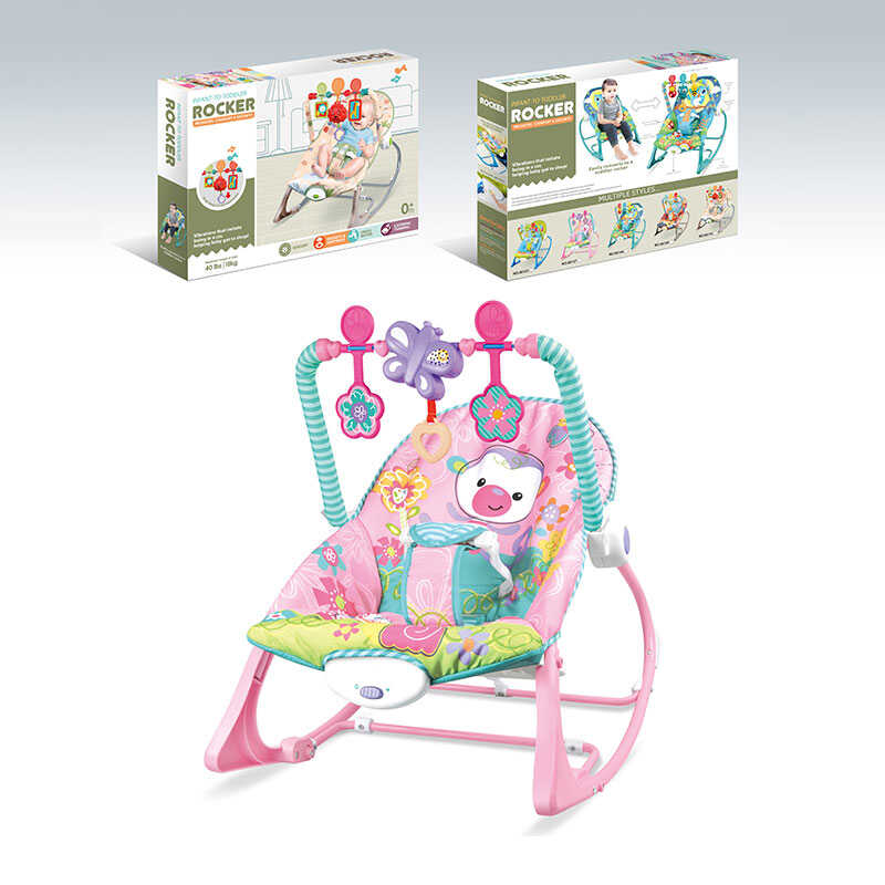 Шезлонг 68127-1 (8) мелодії, 3 підвіски, заспокійлива вібрація, в коробці