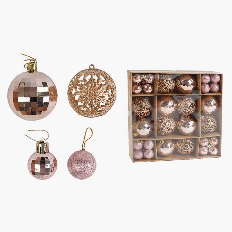 Новорічні прикраси C 67452 (60) кульки, 44 штуки, діаметр 5.5 і 3 см, в коробці