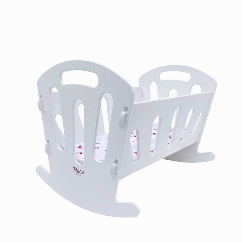 гр Ліжечко для ляльок 8001 (1) біле ТМ "Мася" в коробці