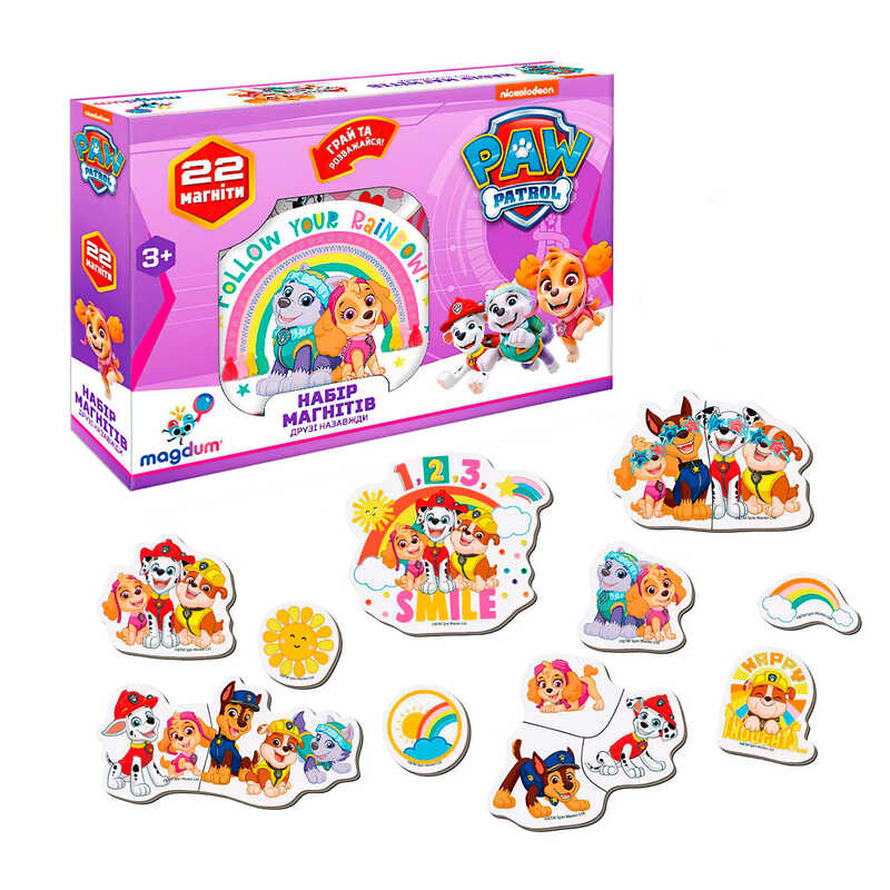 гр Набір магнітів ML 4034-03 "Щенячий патруль. Друзі назавжди" (60) "Magdum"