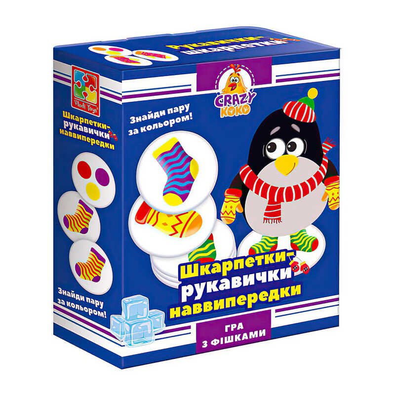 гр Гра настільна розважальна Crazy Koko "Шкарпетки-рукавичка" VT8025-05 (12) "Vladi Toys" в коробці