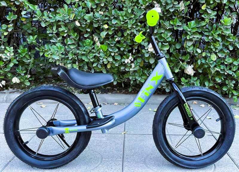 Велобіг "CORSO Spin-X" PX-392-86 (1) сталева рама, колесо 14", надувні колеса, підніжка, підставка для ніг, дзвіночок