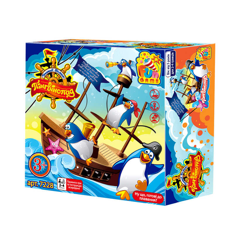 гр Настільна гра "Пінгвінопад" 7228 (12) "4FUN Game Club", у коробці