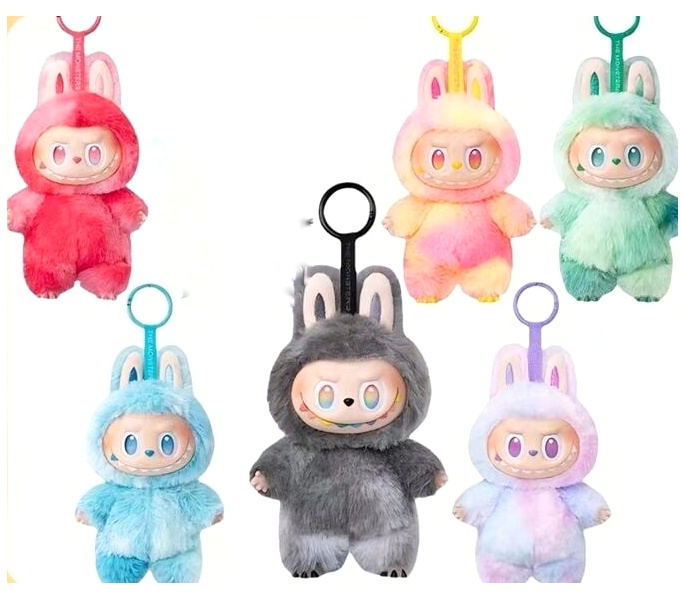 Лялька «Лабубу» 19802 , висота героя 12 см, карабін, голова, стопи та долоні обертаються на 360°, МІКС ВИДІВ