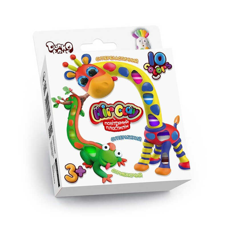 гр Повітряний пластилін "Air Clay" ARCL-03-01U (20) 10 кольорів, "Danko toys"