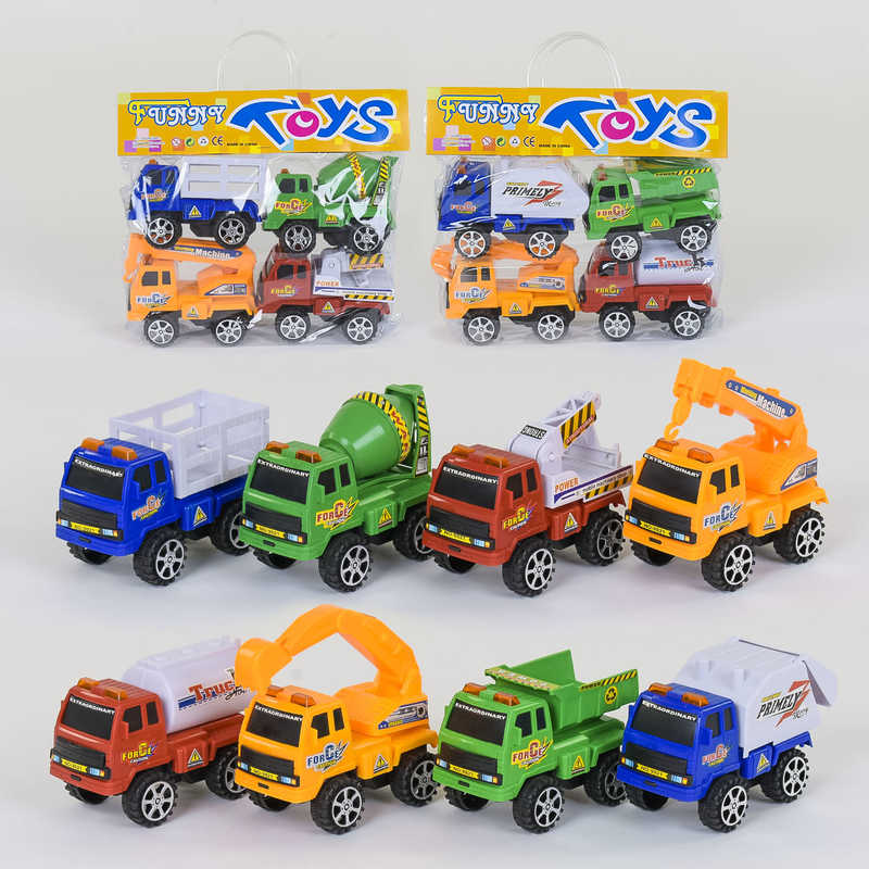 Спецтехніка 9922 А (72/2) 2 види, інерція, 4шт в пакеті