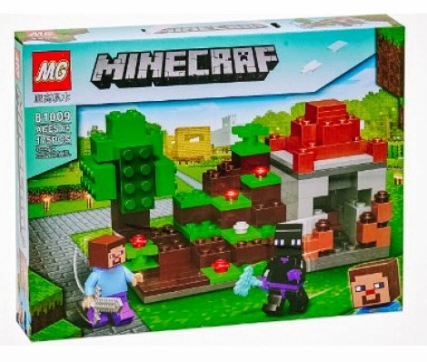 Конструктор 81009 «Minecraft» , 175 дет. , споруда , фігурки , коробка , герої "Майнкрафт"