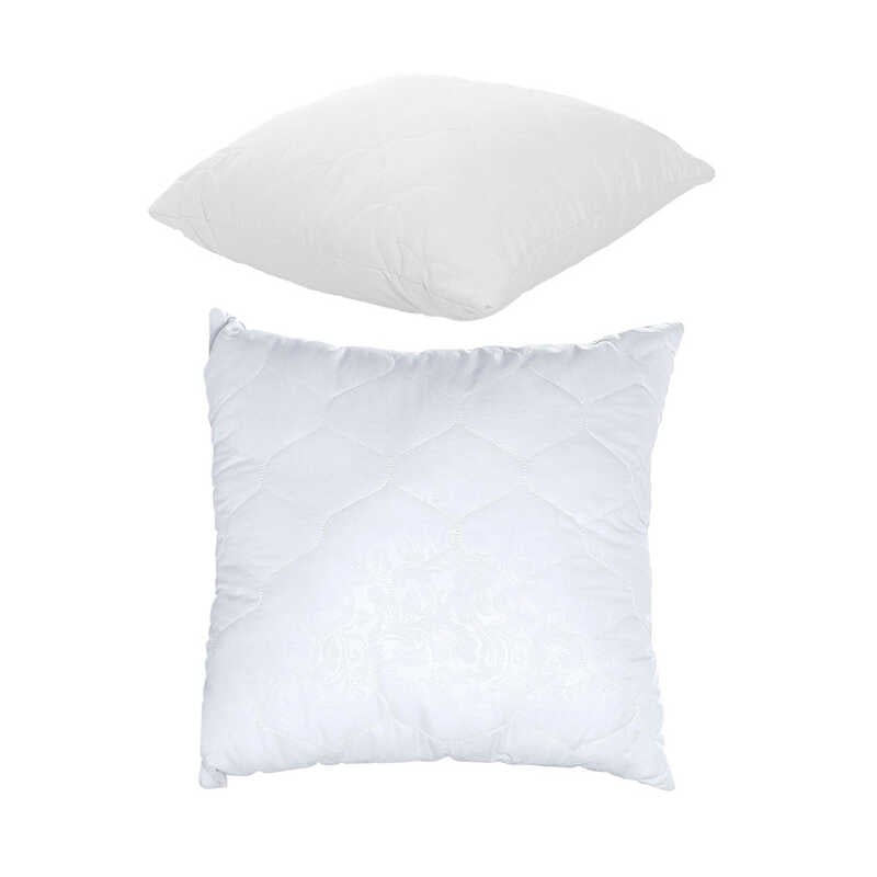 гр Подушка "Сімейна" 3010009 стьоб мікрофібра, силіконізоване волокно, 40*40 см., біла (1) "Homefort"