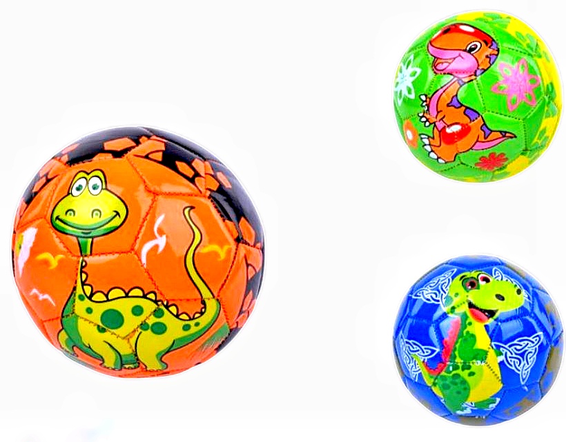 М`яч футбольний , міні , РОЗМІР №2, «Динозаври» , матеріал PVC, 95-100 грамів, МІКС ВИДІВ