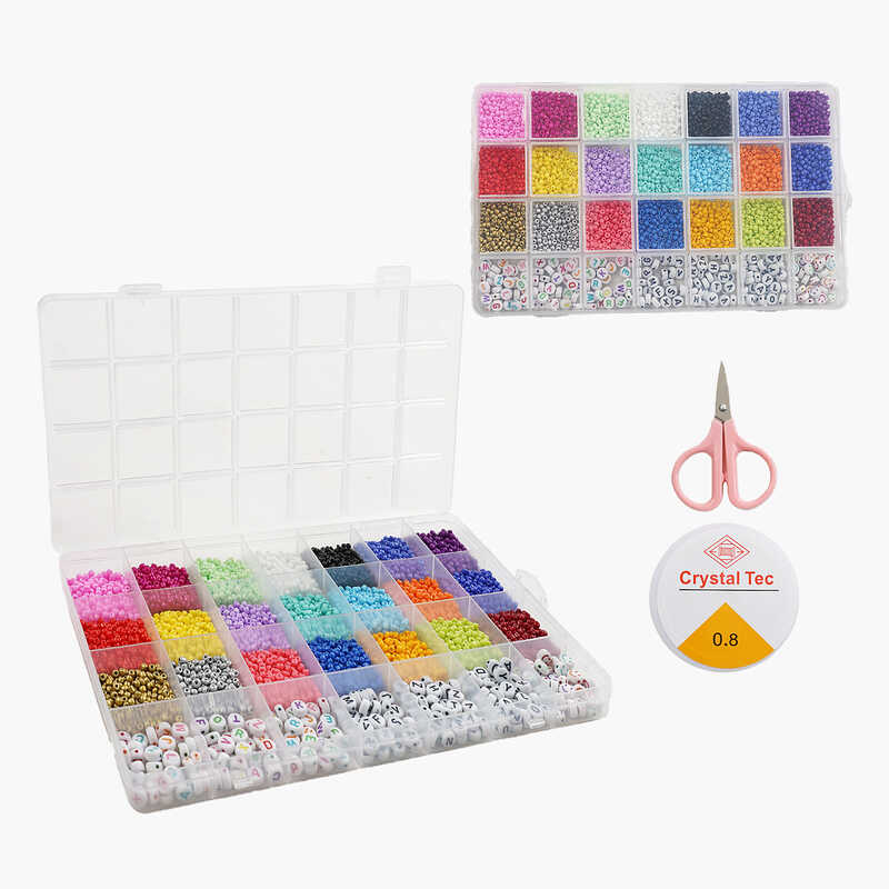 Набір бісеру 610-35 B (120) ножиці, ліска, у боксі