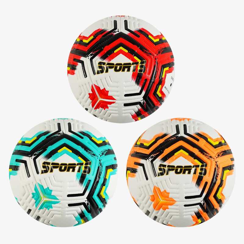 М'яч футбольний C 64706 (60) 3 види, вага 420 грамів, матеріал PU, балон гумовий, ВИДАЄТЬСЯ ТІЛЬКИ МІКС ВИДІВ