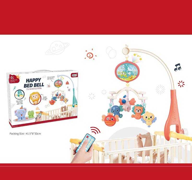 Карусель на радіокеруванні 668-183 N (24) 5 режимів, пісні, музика, історії, мелодії, озвучування англійською мовою, проєктор, брязкальця, в коробці