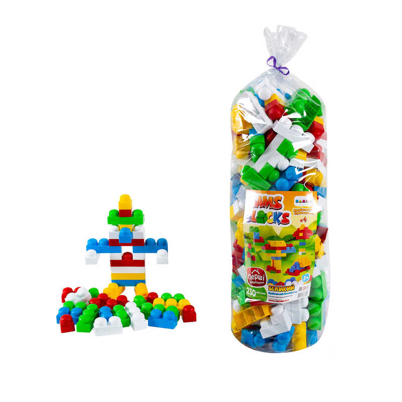 гр Конструктор "BAMSIBLOCK №4" 115/5 (4) "BAMSIC" 230 деталей, у пакеті