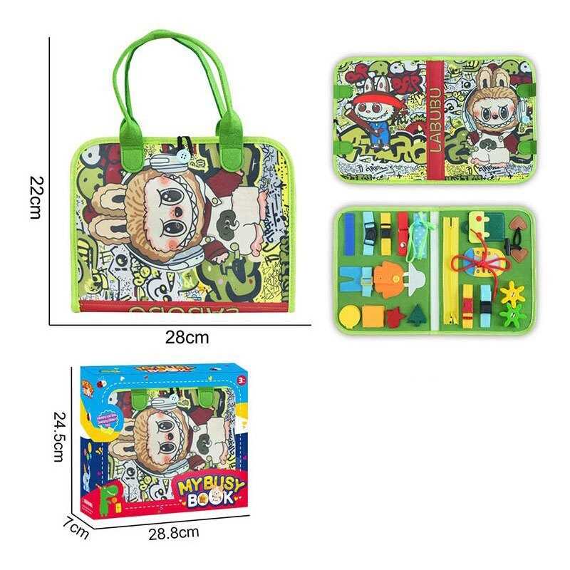 Логічна папка 25103 A (48/2) герой, фетр, ремінці, рухомі шестерні, шнурівка, одяг, в коробці