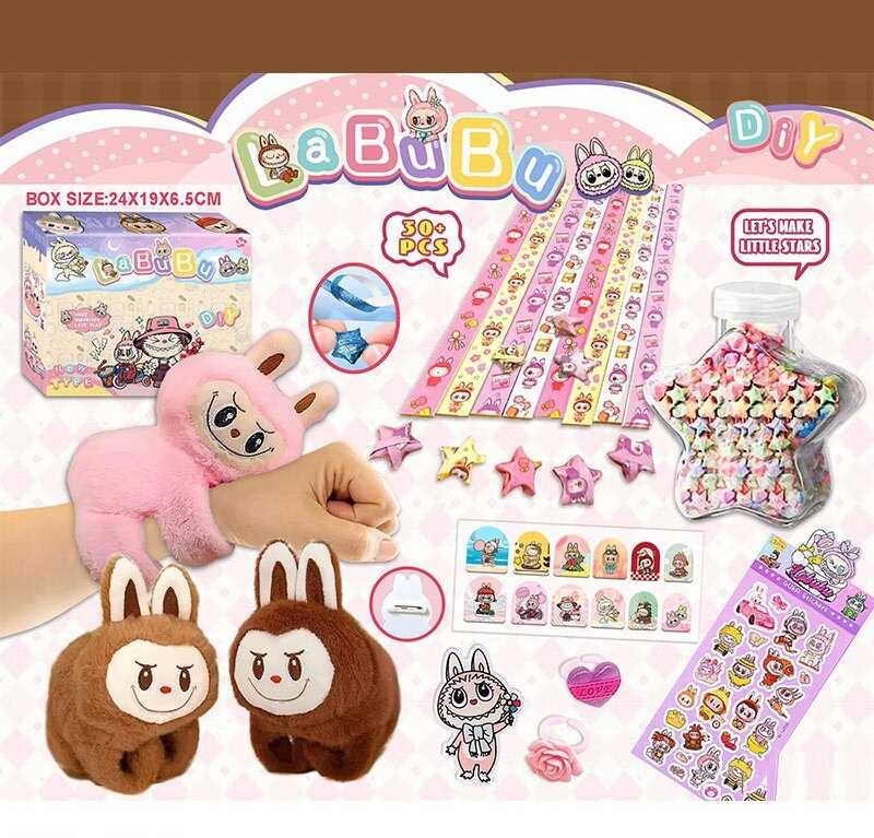 Набір для творчості L 5363 (120/2) 2 види, герой, папір, наліпки, прикраси, наліпки на нігті, пляшечка, в коробці