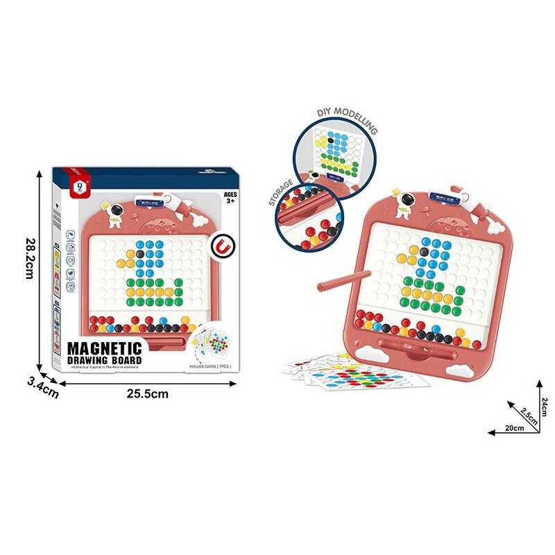 Мозаїка HD 136 A (60/2) “Космічна ракета”, магнітний стилус, картки із завданнями, в коробці