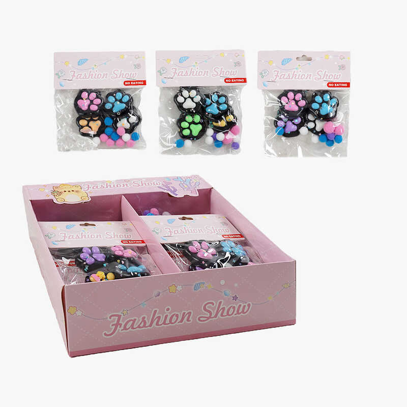 Гра антистрес C 70648 (32) ЦІНА ЗА 12 ШТУК В БЛОЦІ, “Лапки”, в пакеті