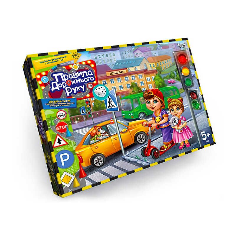 гр Гра наст. вел. "Правила дорожнього руху 2в1" G-PDD-02U укр. НОВА (10) "Danko Toys"