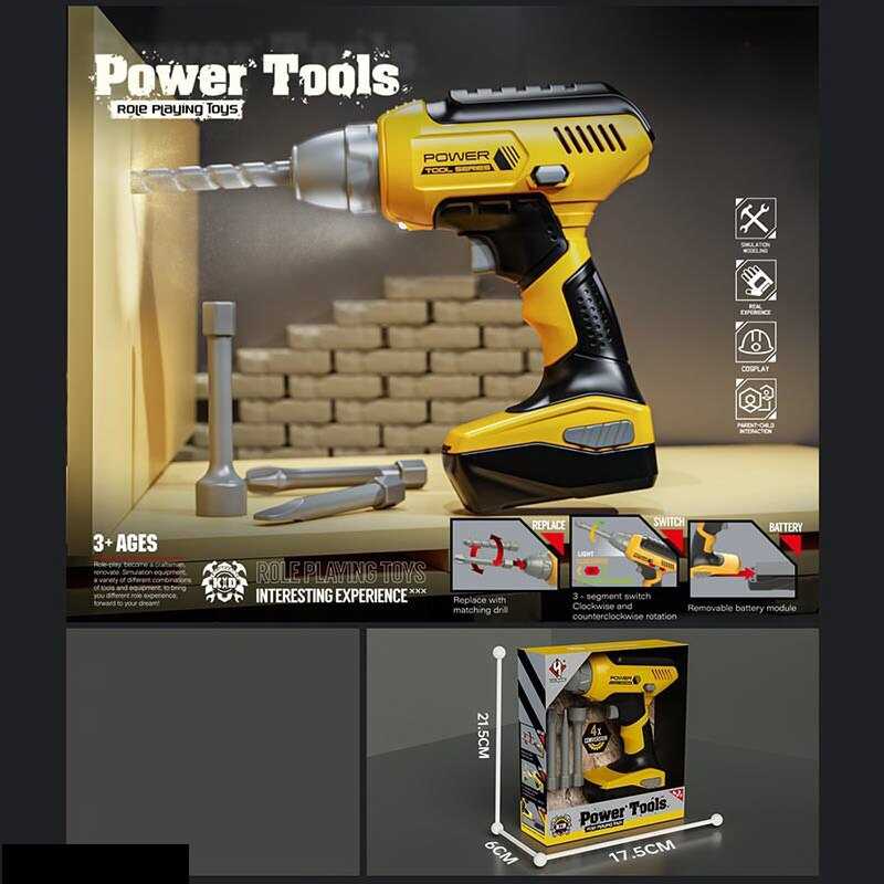 Шурупокрут Т 002 (48) 4 насадки, автоматичне обертання, режим "реверс", на батарейках, в коробці