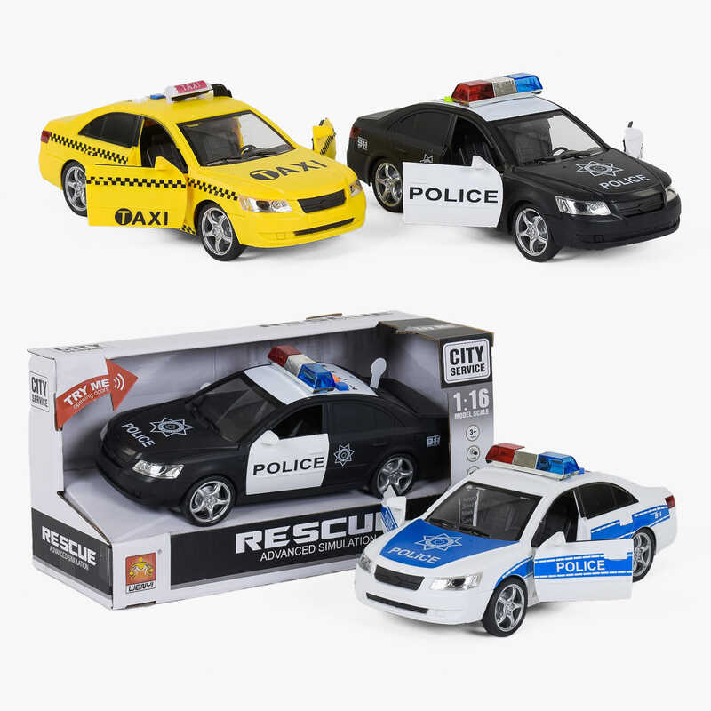 Машина WY 560 A/ WY 560 B/ 560 С (36) 3 види, світло, звук, в коробці, ВИДАЄТЬСЯ ТІЛЬКИ МІКС ВИДІВ