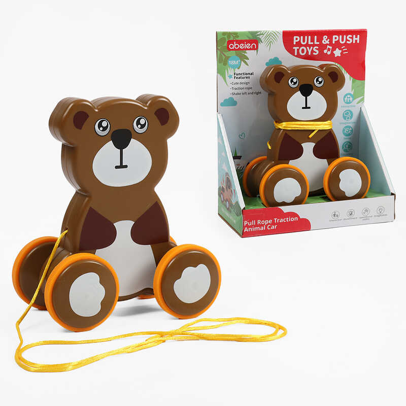 Каталка 58070-58078 (48) “Тваринка”, 1 вид в коробці,