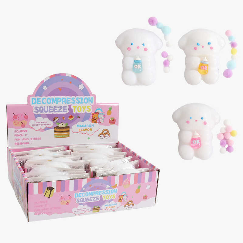 Гра антистрес C 70866 (24) ЦІНА ЗА 16 ШТУК В БЛОЦІ, "Тваринка з пляшечкою", в коробці