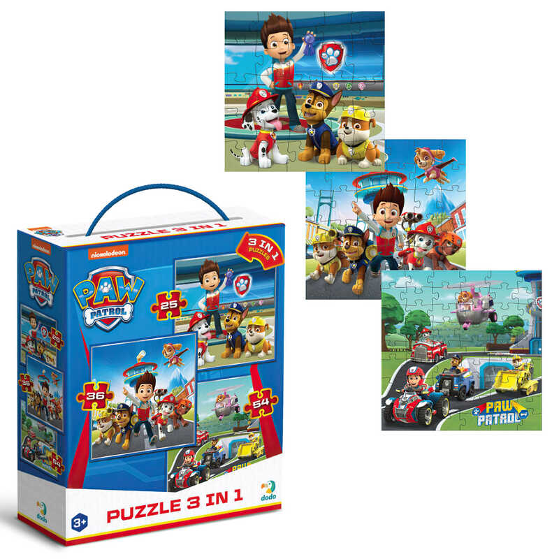 гр Пазл 3в1 "Готові до роботи" 200579 (12) "DoDo", 3 картинки, 115 елементів, в коробці