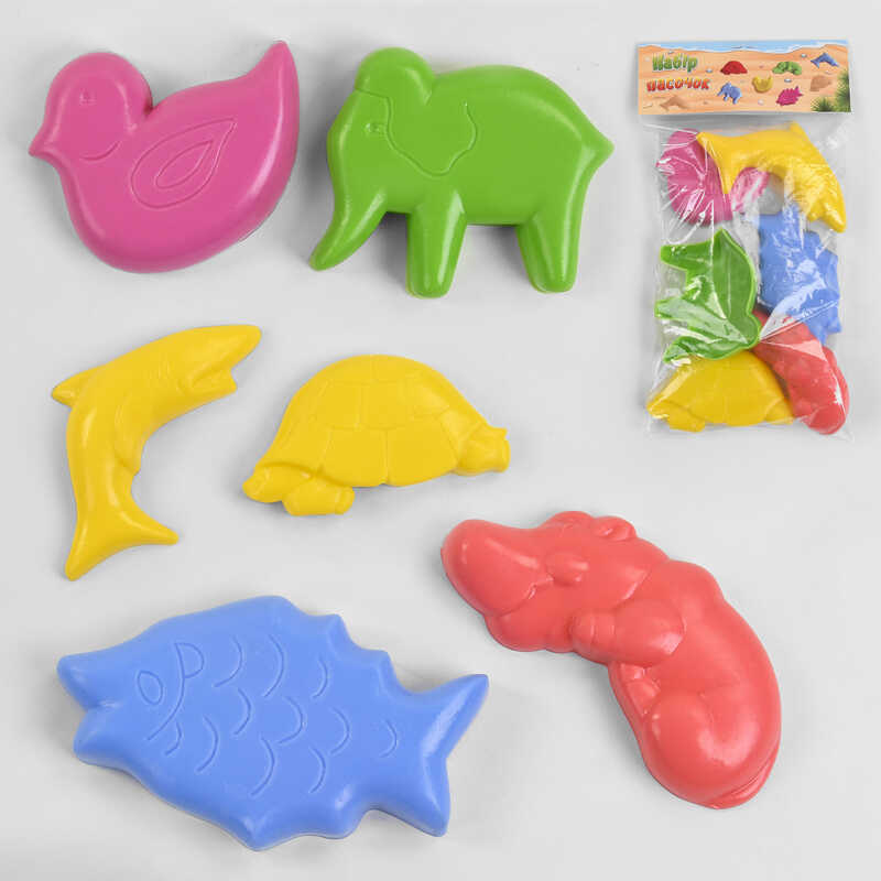 гр Пасочки для піску 6 штук в наборі 21280 (35) "M-TOYS"