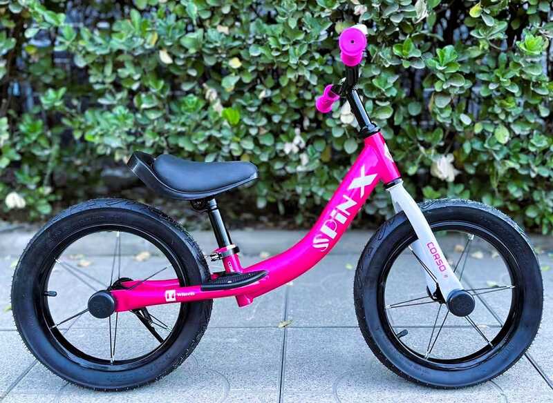 Велобіг "CORSO Spin-X" PX-211-74 (1) сталева рама, колесо 14", надувні колеса, підніжка, підставка для ніг, дзвіночок