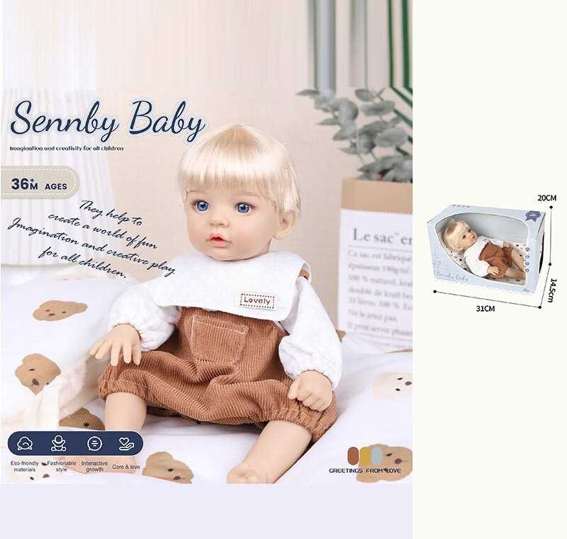 Лялька SNB 222 L (36) висота: 31 см, знімний одяг, рухливі кінцівки, в коробці