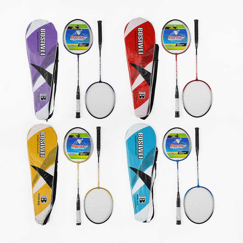 Бадмінтон C 70227 (50) "TK Sport", 4 кольори, 2 ракетки, металевий каркас, регульований ремінець, у чохлі, ВИДАЄТЬСЯ ТІЛЬКИ МІКС ВИДІВ