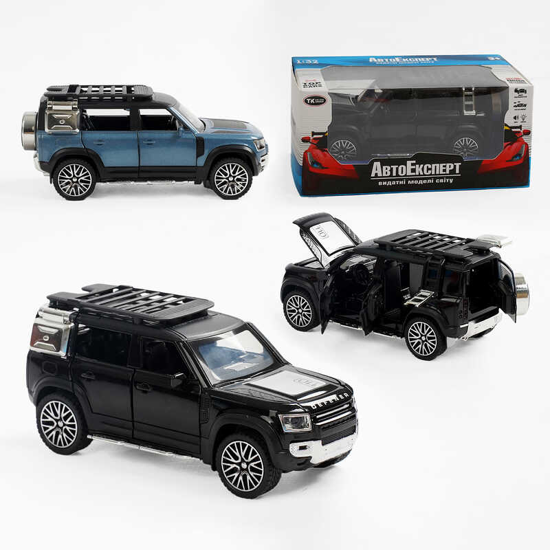 Джип 32206 (48/2) "Авто Експерт" 2 види, металопластик, 1:32, звук, світло, інерція, рухомі елементи, в коробці