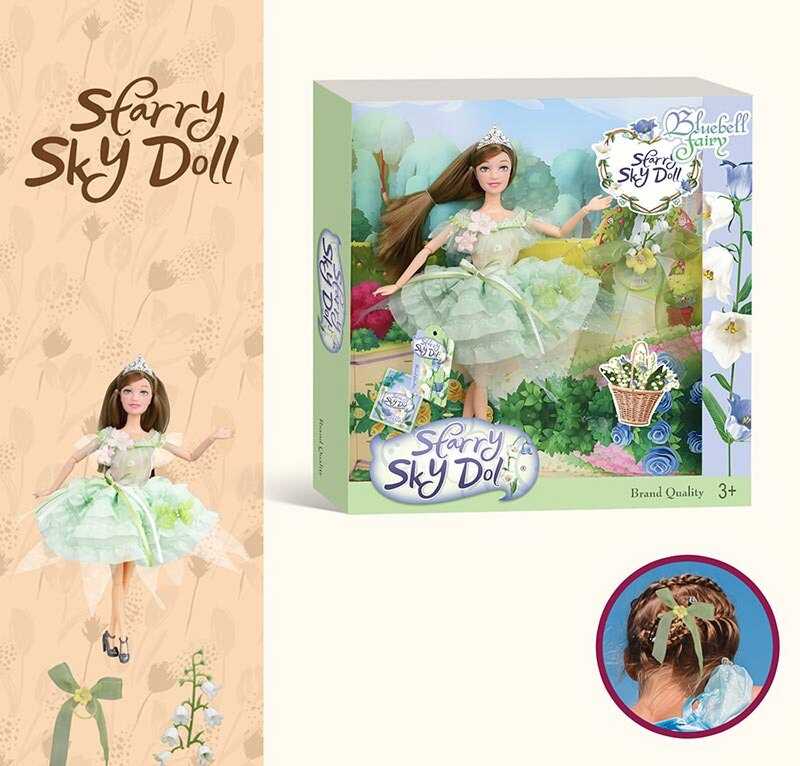 Лялька SK 049 C (48/2) висота 30 см, діадема, квіти, в коробці