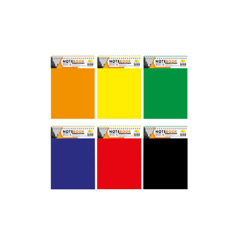 гр Блокнот В-БП6-40 / АП-1511 (20) А6, 40л, пластик, пружина зверху  "Апельсин" ВИДАЄТЬСЯ МІКС ВИДІВ